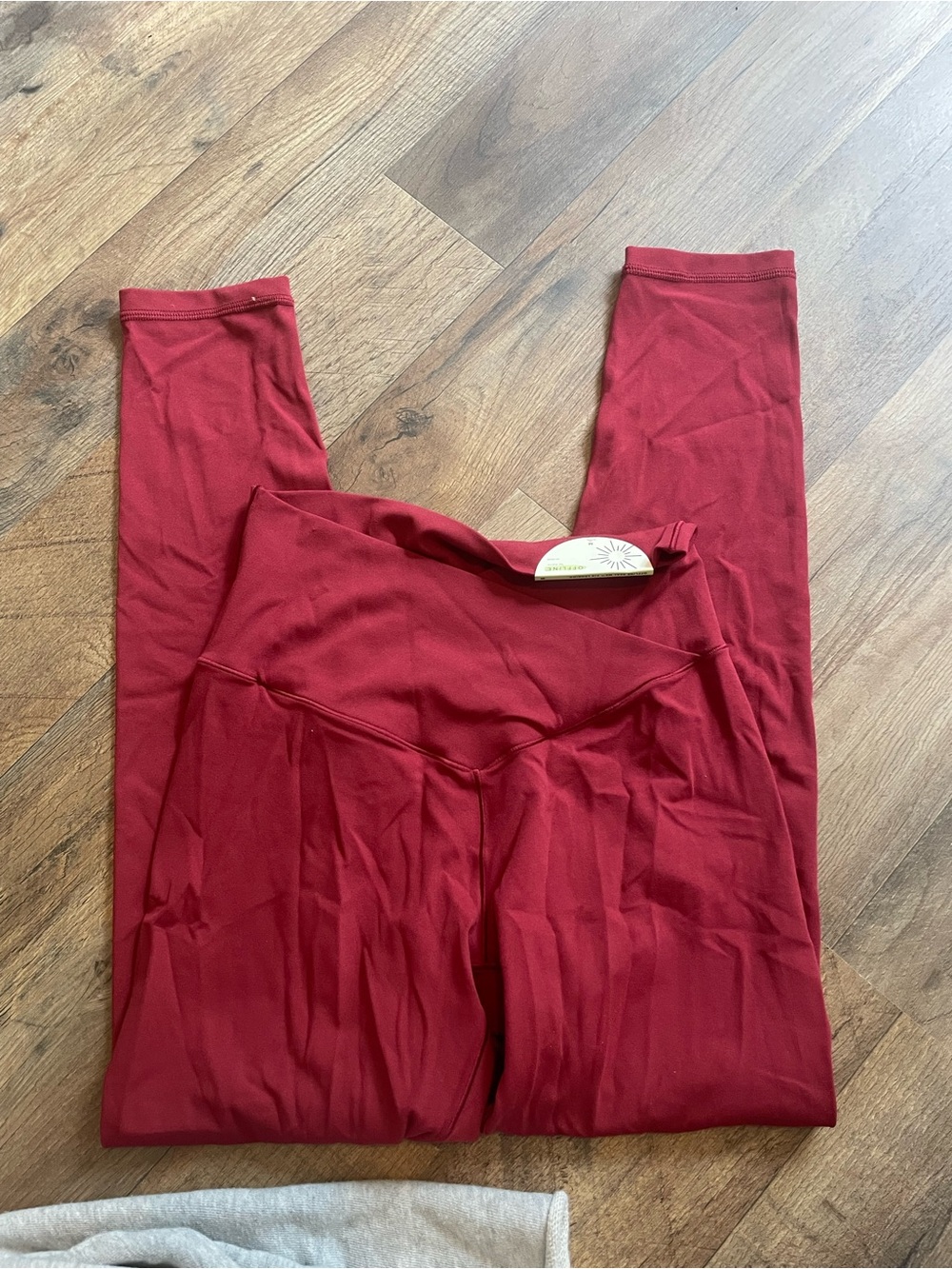 Women's Aerie burgundy leggings